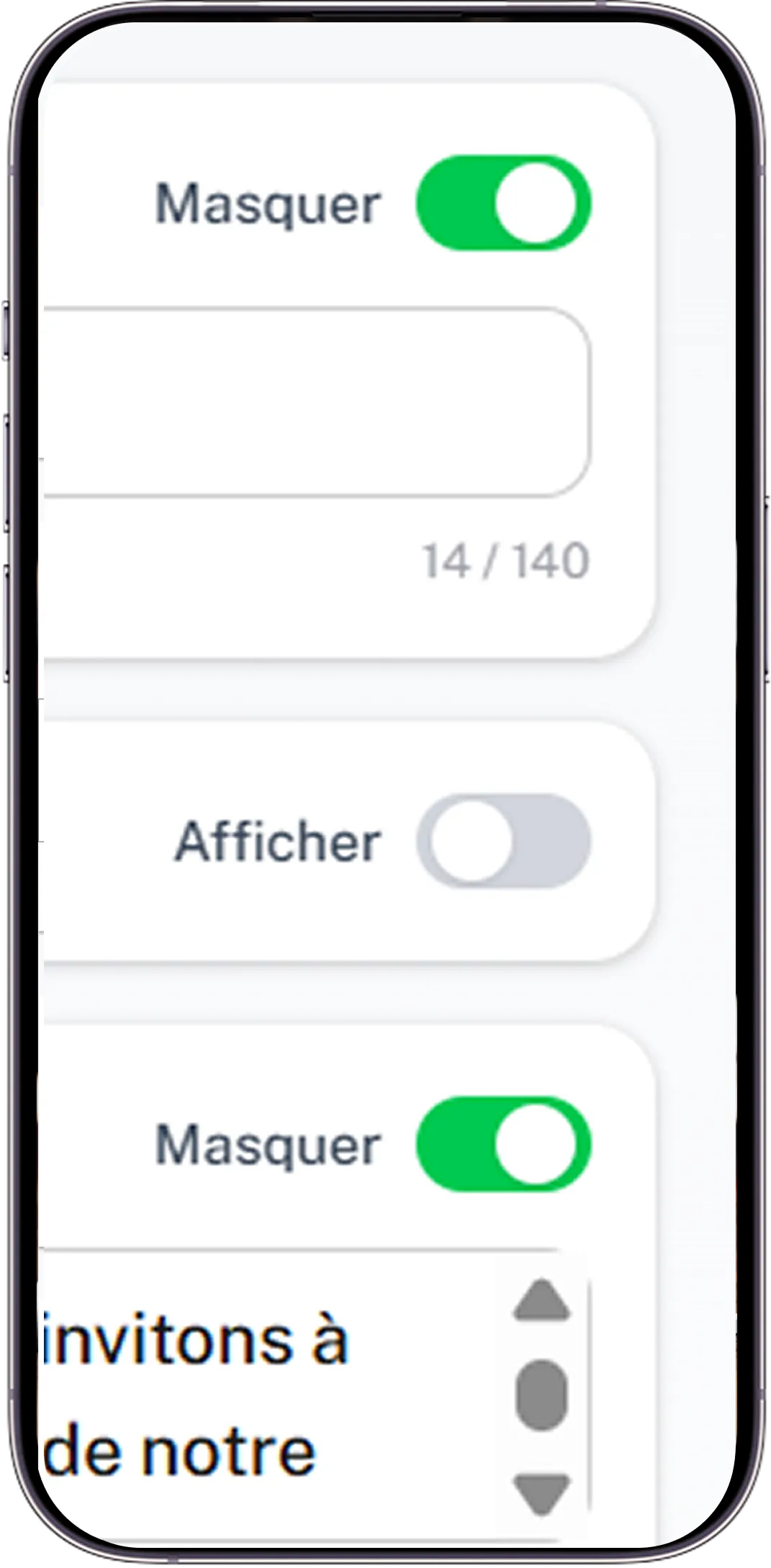 Personnalisation complète